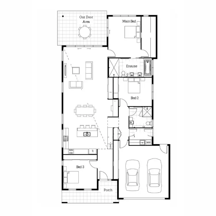 Floorplan of Homely retirement listing, Villa 265/97-161 Hogg Street, Cranley QLD 4350