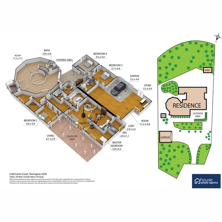 Floorplan of Homely house listing, 6 McCartin Court, Torrington QLD 4350