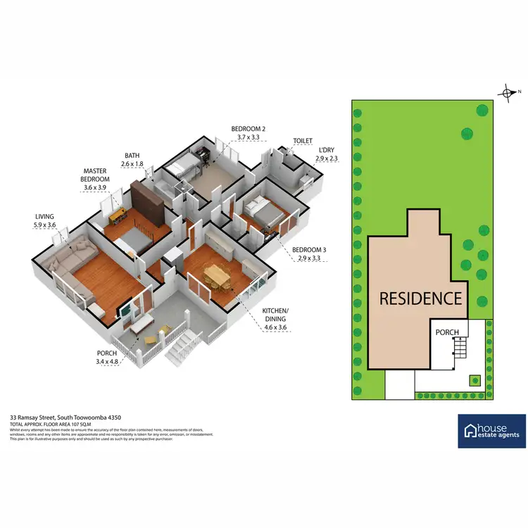 Floorplan of Homely house listing, 33 Ramsay Street, South Toowoomba QLD 4350