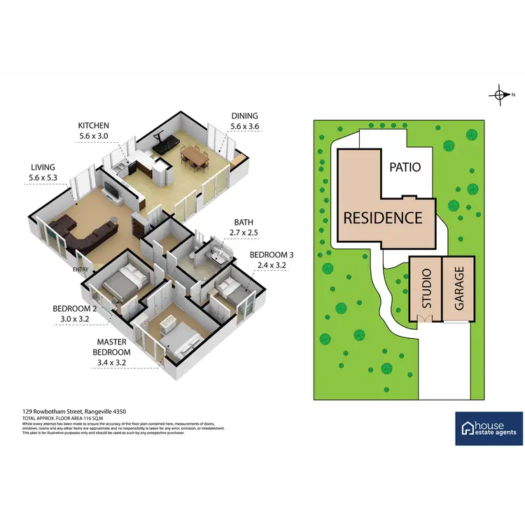 Floorplan of Homely house listing, 129 Rowbotham Street, Rangeville QLD 4350