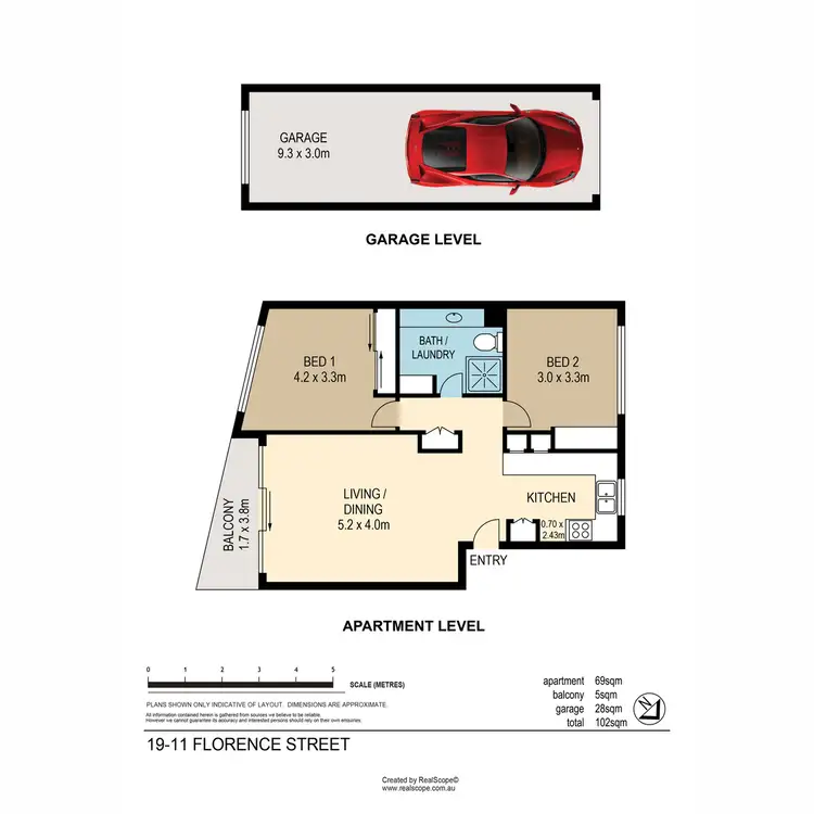 Floorplan of Homely unit listing, 19/11 Florence Street, Wynnum QLD 4178