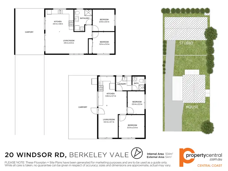 Floorplan of Homely house listing, 20 Windsor Road, Berkeley Vale NSW 2261