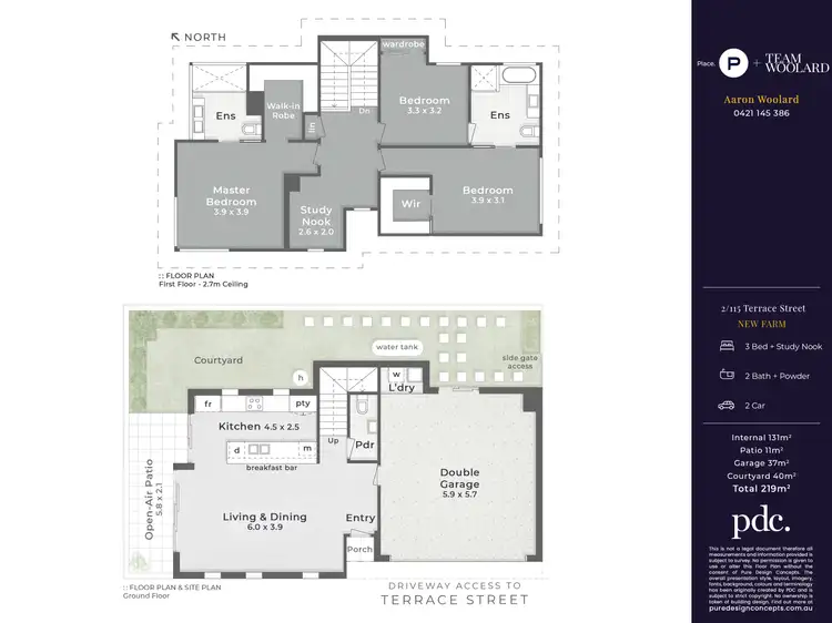 Floorplan of Homely townhouse listing, 2/115 Terrace Street, New Farm QLD 4005