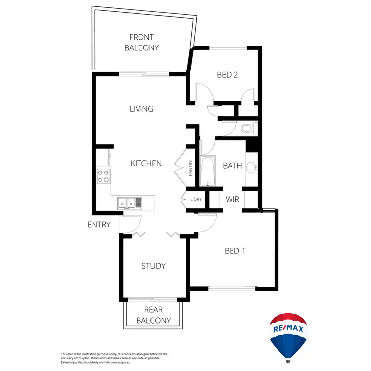Floorplan of Homely unit listing, 64/68 pulgul Street, Urangan QLD 4655