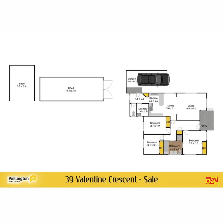 Floorplan of Homely house listing, 39 Valentine Crescent, Sale VIC 3850