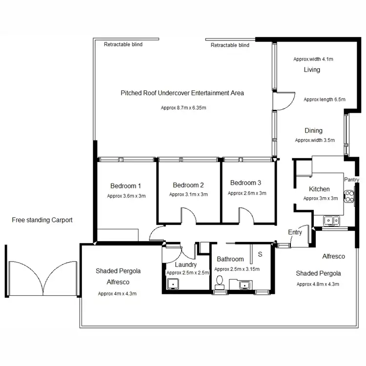 Floorplan of Homely house listing, 20 Cole Crescent, Port Augusta West SA 5700