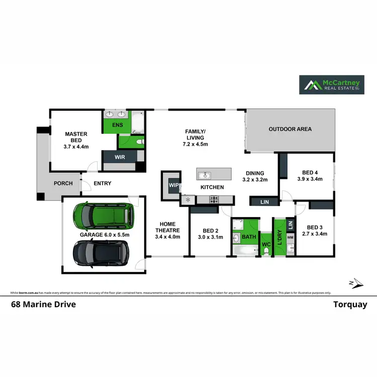 Floorplan of Homely house listing, 68 Marine Drive, Torquay VIC 3228