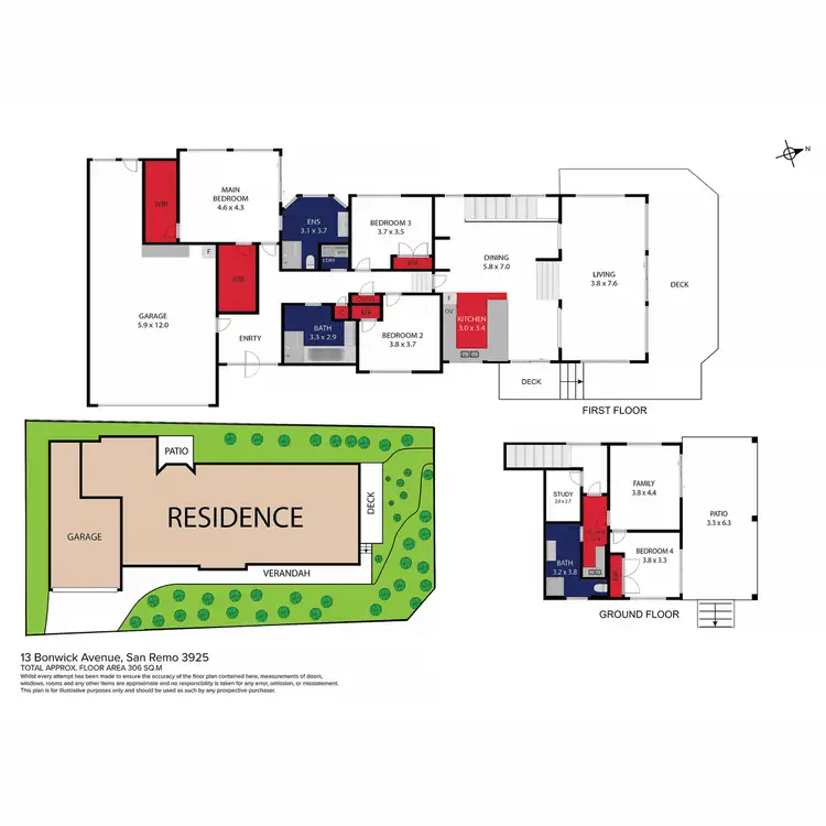 Floorplan of Homely house listing, 13 Bonwick Avenue, San Remo VIC 3925