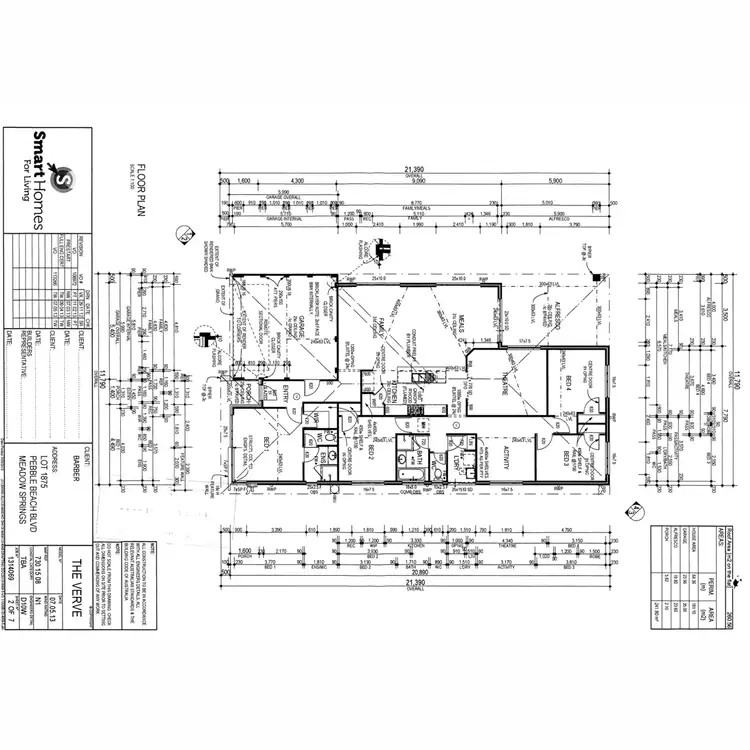 Floorplan of Homely house listing, 296 Pebble Beach Boulevard, Meadow Springs WA 6210