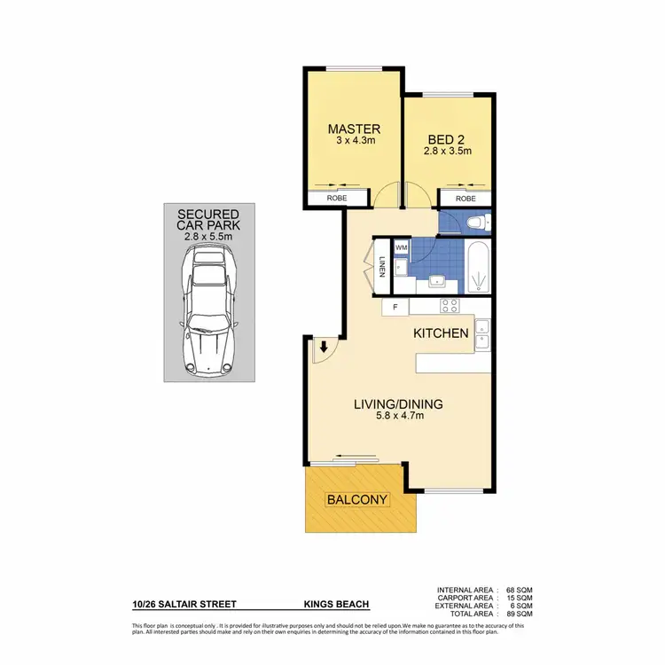 Floorplan of Homely unit listing, 10/26 Saltair Street, Kings Beach QLD 4551