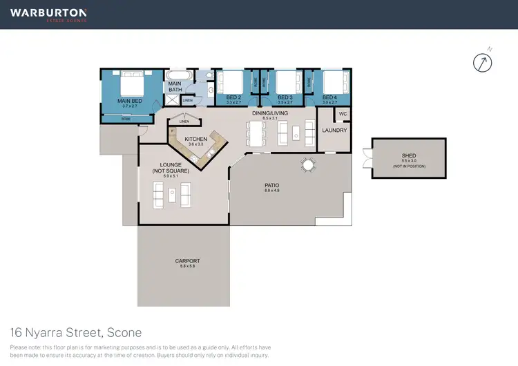 Floorplan of Homely house listing, 16 Nyarra Street, Scone NSW 2337