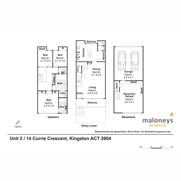 Floorplan of Homely townhouse listing, 2/14 Currie Crescent, Kingston ACT 2604