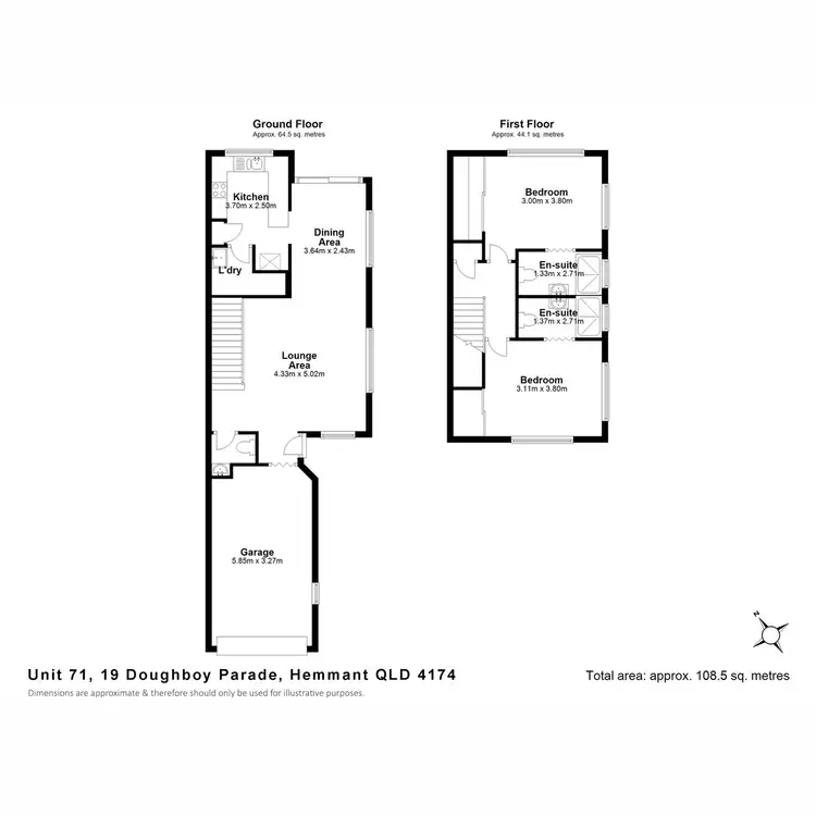Floorplan of Homely townhouse listing, 71/19 Doughboy Parade, Hemmant QLD 4174