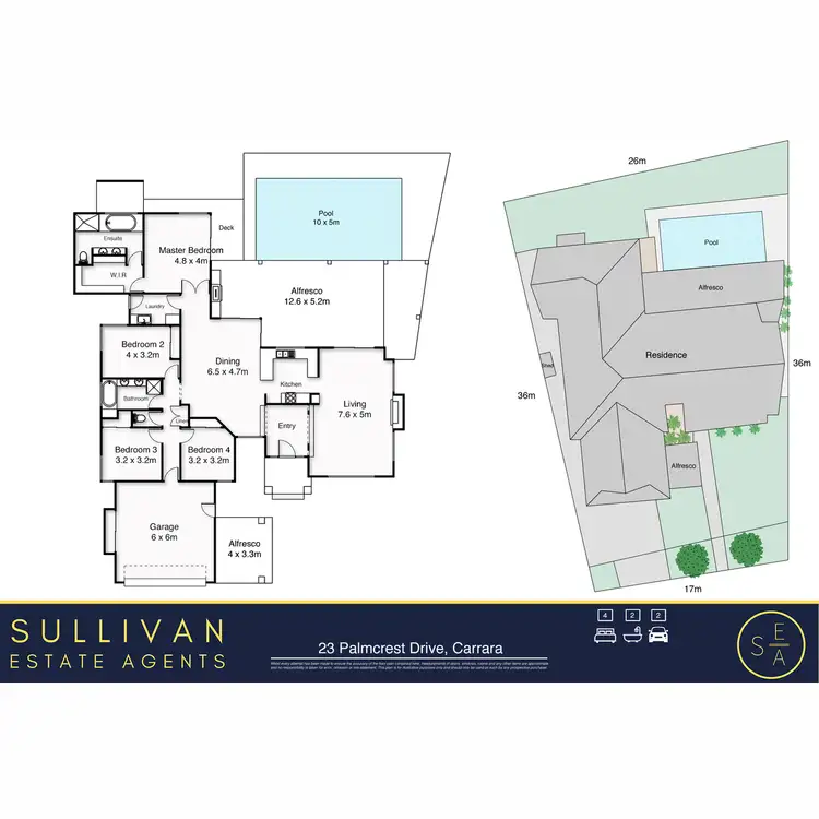 Floorplan of Homely house listing, 23 Palmcrest Drive, Carrara QLD 4211