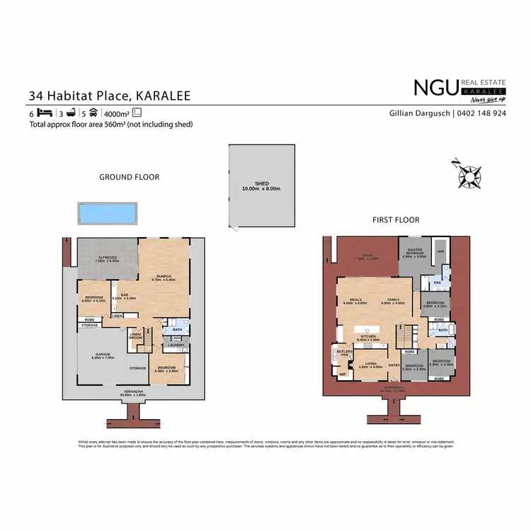 Floorplan of Homely house listing, 34 Habitat Place, Karalee QLD 4306