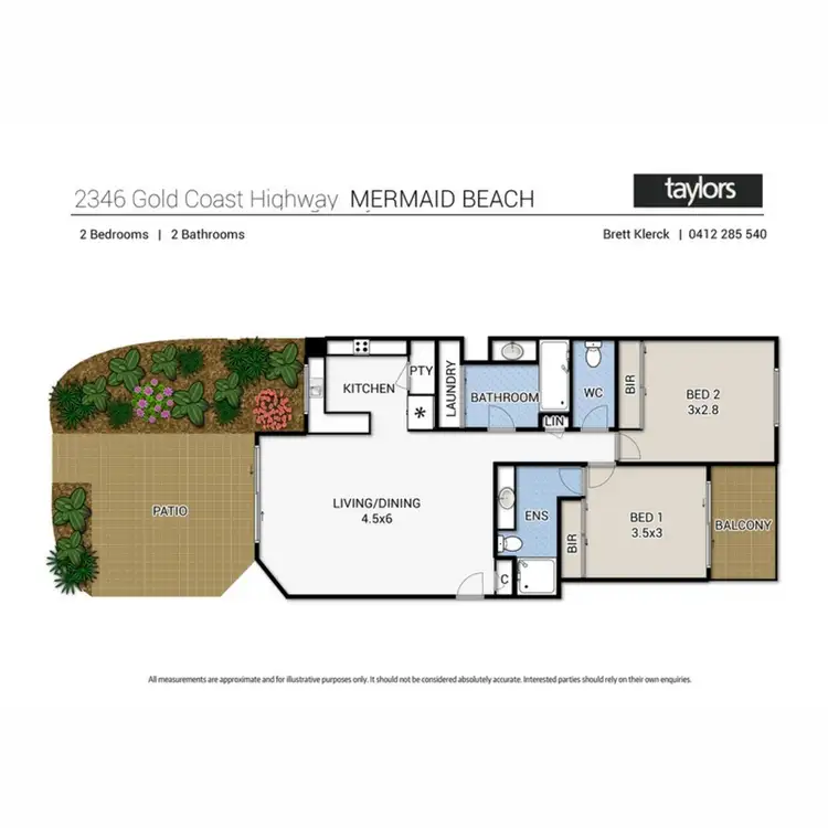 Floorplan of Homely apartment listing, 1007/2342-2360 Gold Coast Highway, Mermaid Beach QLD 4218