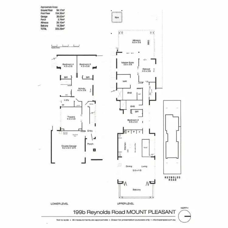 Floorplan of Homely house listing, 199B Reynolds Road, Mount Pleasant WA 6153