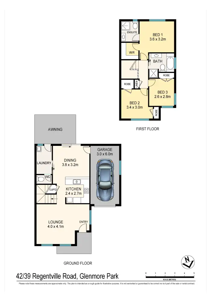 Floorplan of Homely townhouse listing, 42/39 Regentville Road, Glenmore Park NSW 2745