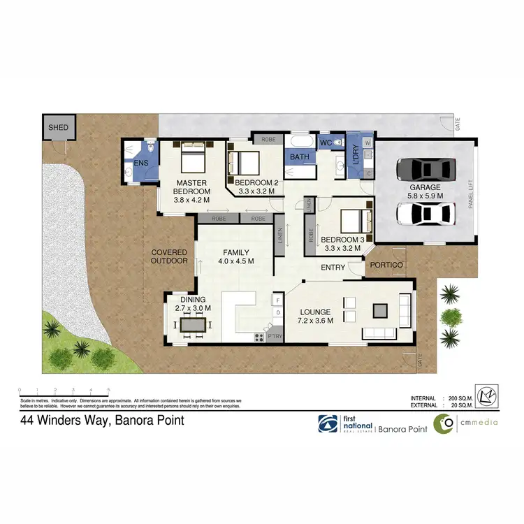 Floorplan of Homely house listing, 44 Winders Place, Banora Point NSW 2486