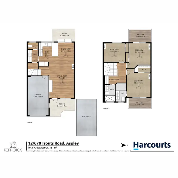 Floorplan of Homely townhouse listing, 12/670 Trouts Road, Aspley QLD 4034