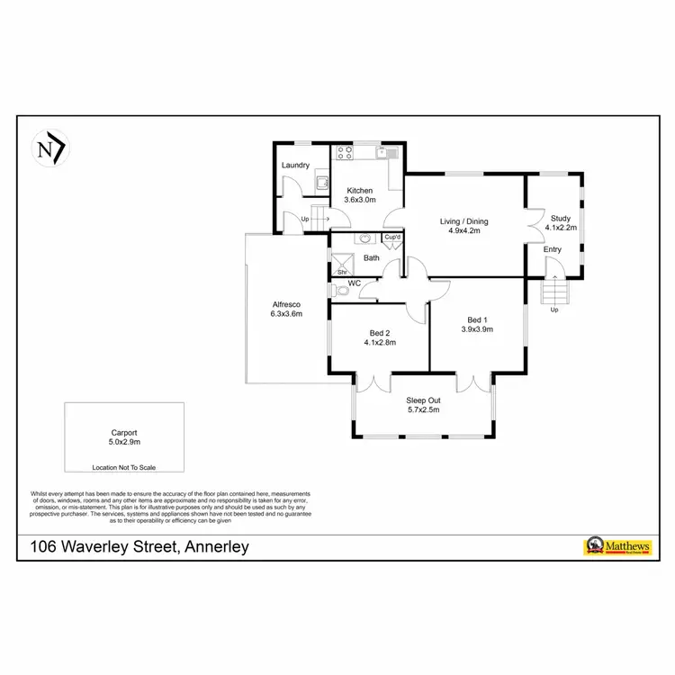 Floorplan of Homely house listing, 106 Waverley Street, Annerley QLD 4103