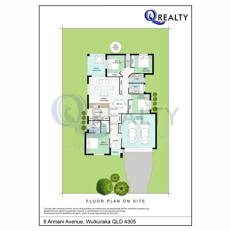 Floorplan of Homely house listing, 8 Armani Avenue, Wulkuraka QLD 4305