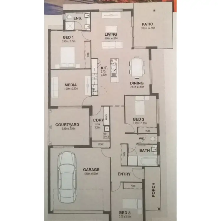Floorplan of Homely house listing, 112 Brookside Circuit, Ormeau QLD 4208