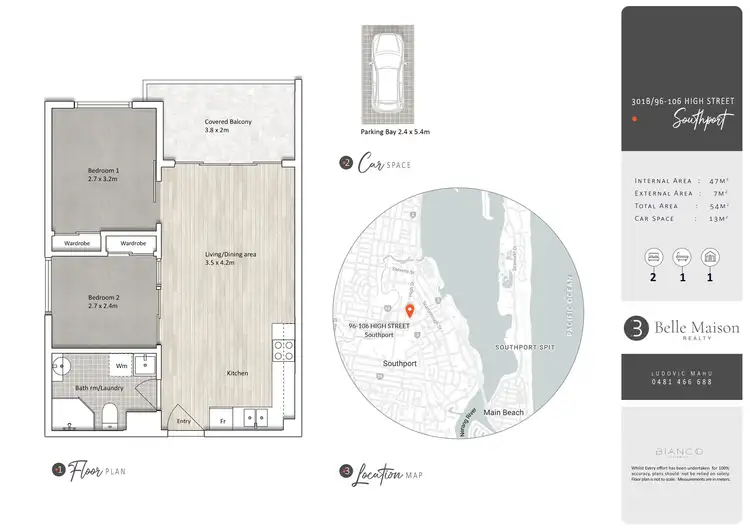 Floorplan of Homely unit listing, 301b/96-106 High Street, Southport QLD 4215