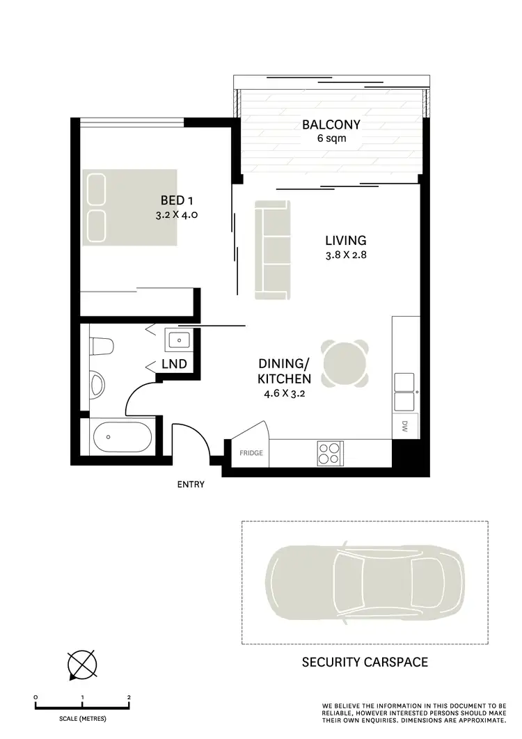 Floorplan of Homely apartment listing, 502/18-20 Allen Street, Pyrmont NSW 2009