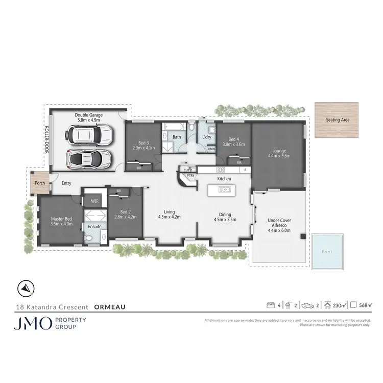 Floorplan of Homely house listing, 18 Katandra Crescent, Ormeau QLD 4208