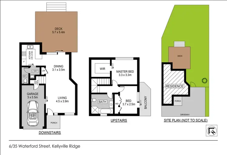 Floorplan of Homely townhouse listing, 6/35 Waterford Street, Kellyville Ridge NSW 2155
