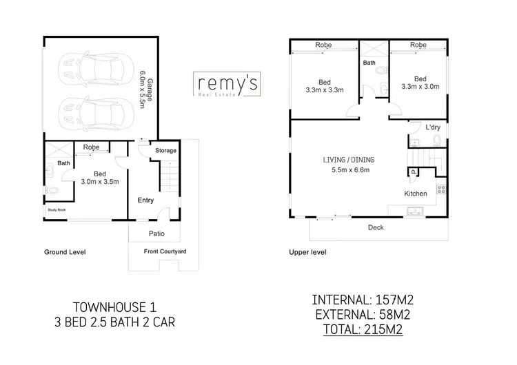 Floorplan of Homely townhouse listing, 1/9 Blackburn Lane, Moorooka QLD 4105