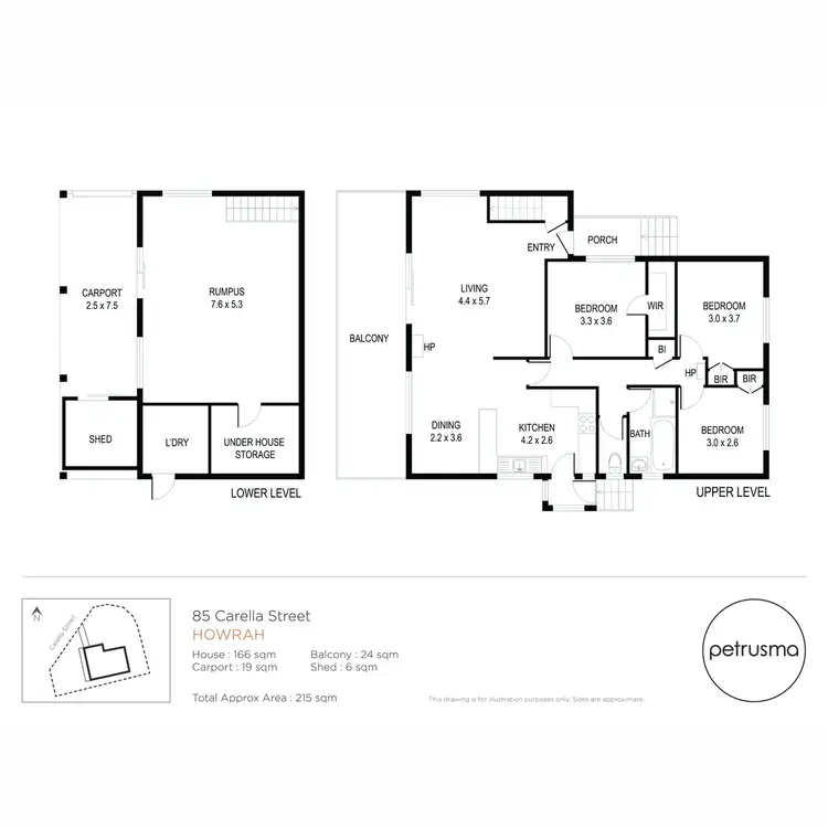 Floorplan of Homely house listing, 85 Carella Street, Howrah TAS 7018