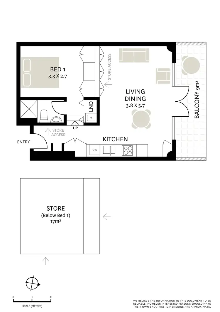 Floorplan of Homely apartment listing, 49/15-19 Boundary Street, Darlinghurst NSW 2010