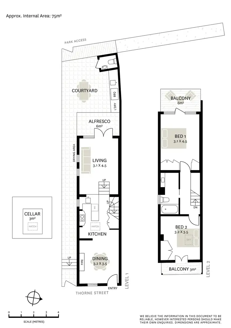 Floorplan of Homely terrace listing, 30 Thorne Street, Edgecliff NSW 2027