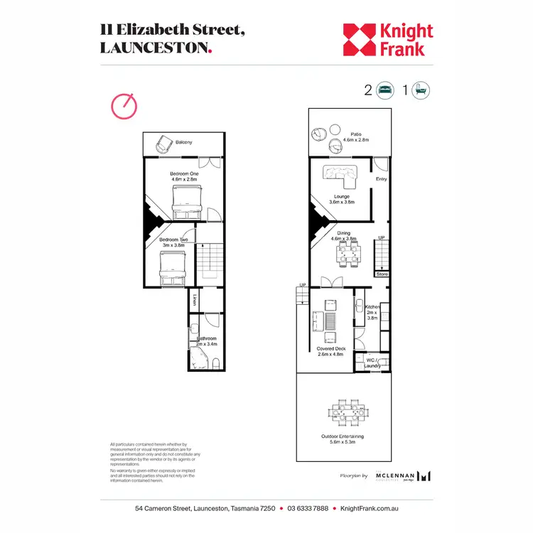Floorplan of Homely townhouse listing, 11 Elizabeth Street, Launceston TAS 7250