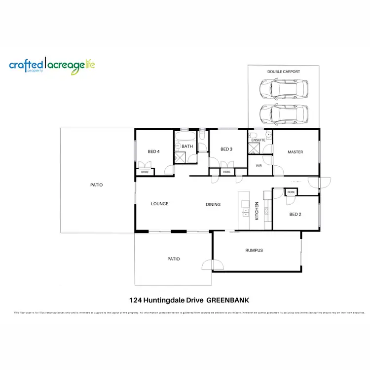 Floorplan of Homely rural property listing, 124 Huntingdale Drive, Greenbank QLD 4124