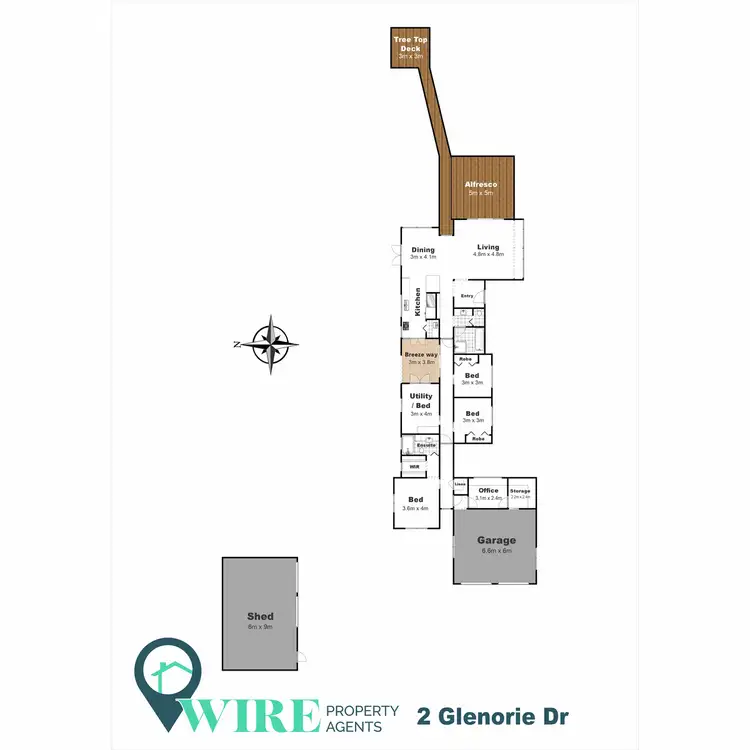 Floorplan of Homely house listing, 2 Glenorie Drive, Highfields QLD 4352