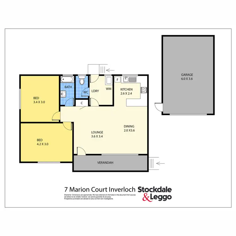 Floorplan of Homely house listing, 7 Marion Court, Inverloch VIC 3996