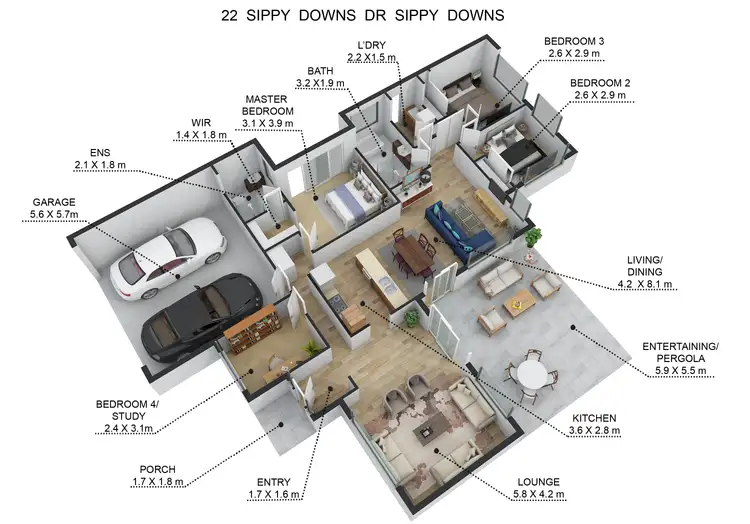 Floorplan of Homely house listing, 22 Sippy Downs Drive, Sippy Downs QLD 4556