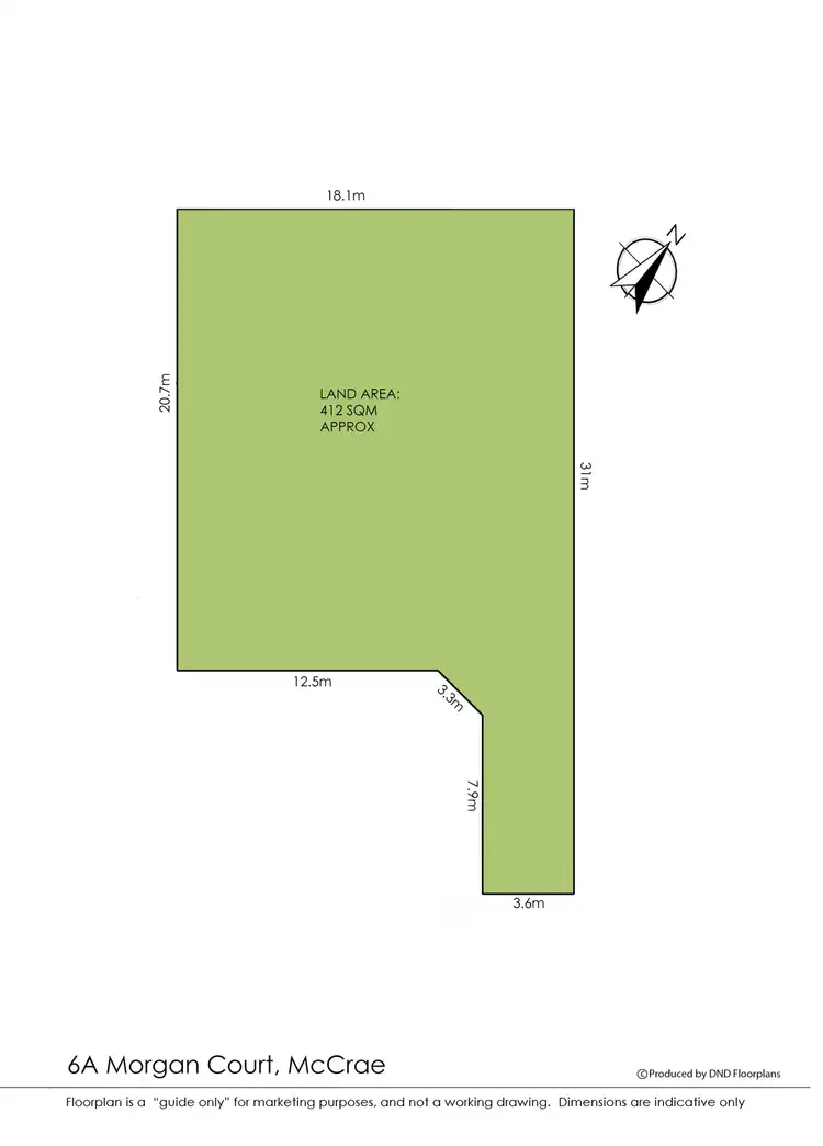 Floorplan of Homely land listing, 6A Morgan Court, Mccrae VIC 3938