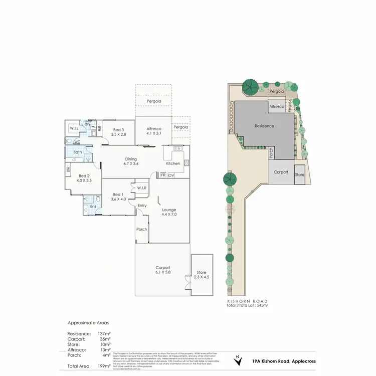 Floorplan of Homely house listing, 19A Kishorn Road, Applecross WA 6153