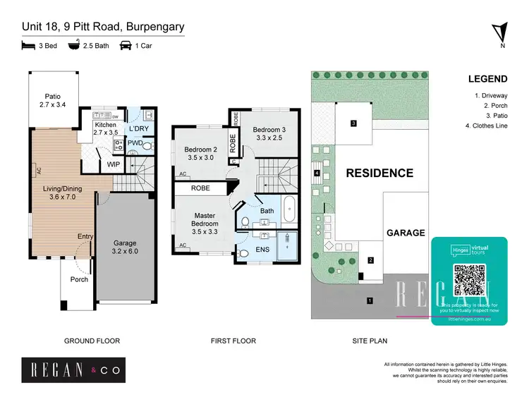 Floorplan of Homely townhouse listing, 18/9 Pitt Road, Burpengary QLD 4505
