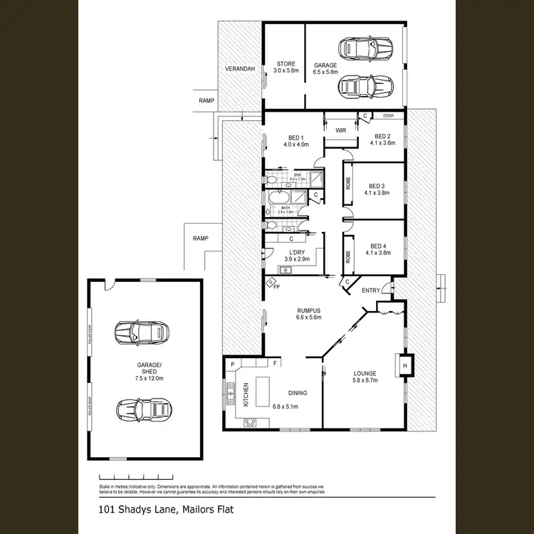 Floorplan of Homely house listing, 101 Shady Lane, Mailors Flat VIC 3275