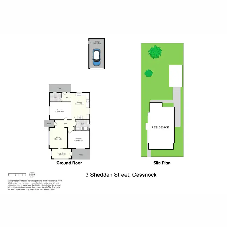 Floorplan of Homely house listing, 3 Shedden Street, Cessnock NSW 2325