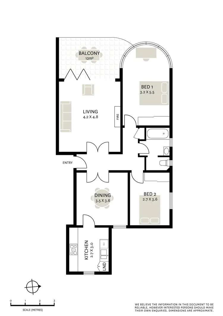 Floorplan of Homely apartment listing, 5/7 Goomerah Crescent, Darling Point NSW 2027