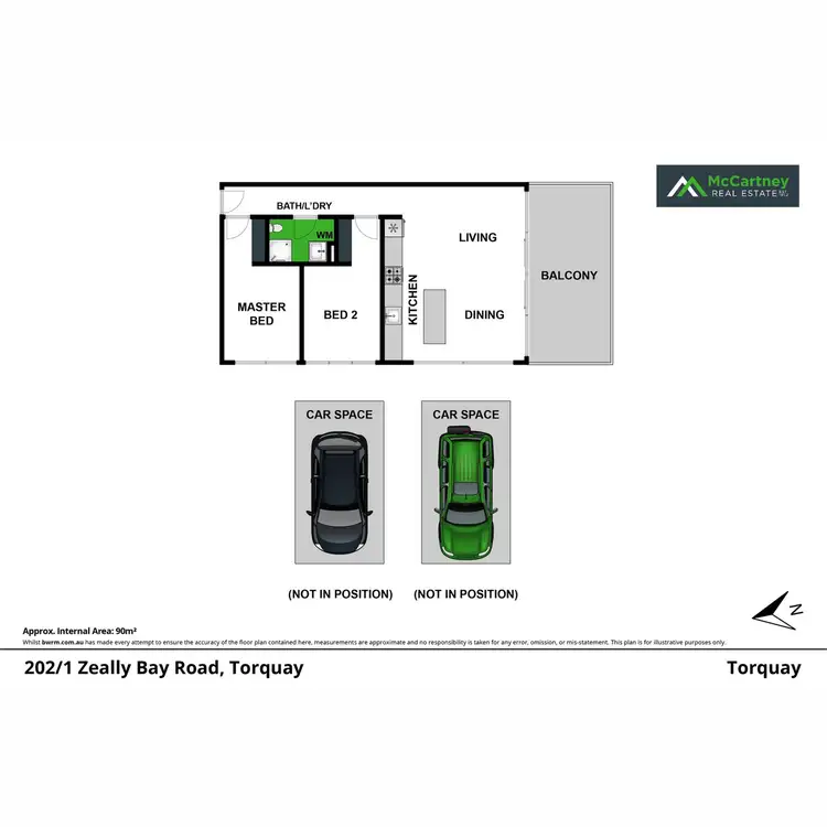 Floorplan of Homely apartment listing, 202/1 Zeally Bay Road, Torquay VIC 3228