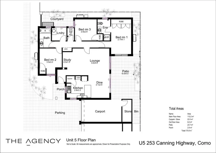 Floorplan of Homely villa listing, 5/253 Canning Highway, Como WA 6152