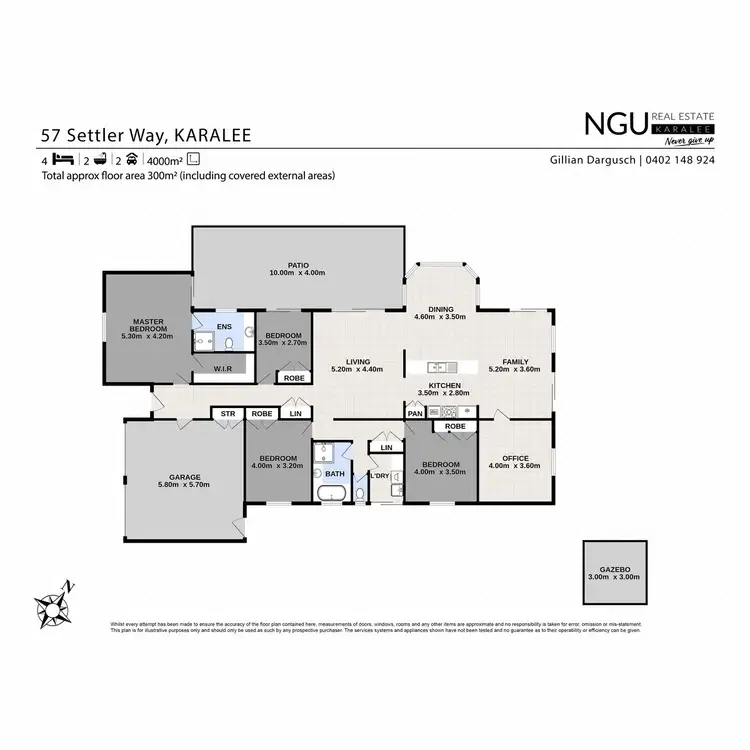 Floorplan of Homely house listing, 57 Settler Way, Karalee QLD 4306
