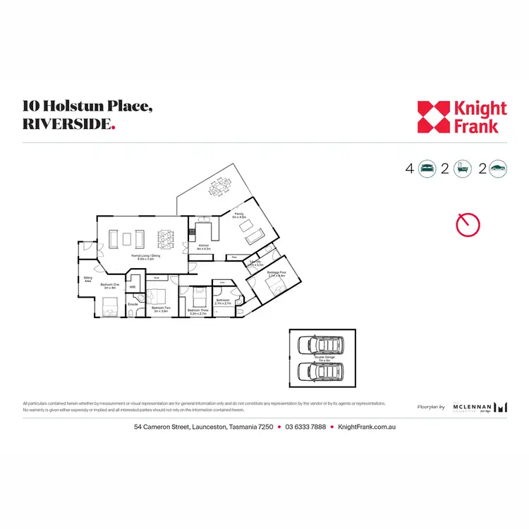 Floorplan of Homely house listing, 10 Holstun Place, Riverside TAS 7250